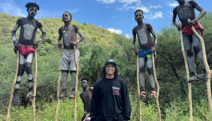 Agent 00 Spending Time with Ethiopian Tribal People During His Trip